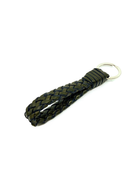 A Class Leather Key Chain Handbraid Green - 111 000 09