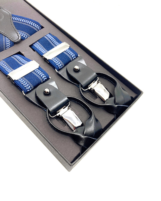 A Class Blue Suspenders - 122 SSP 01