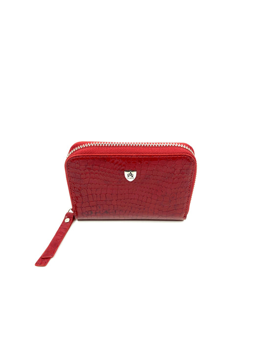 A Class Red Leather Small Wallet - 262 091 10