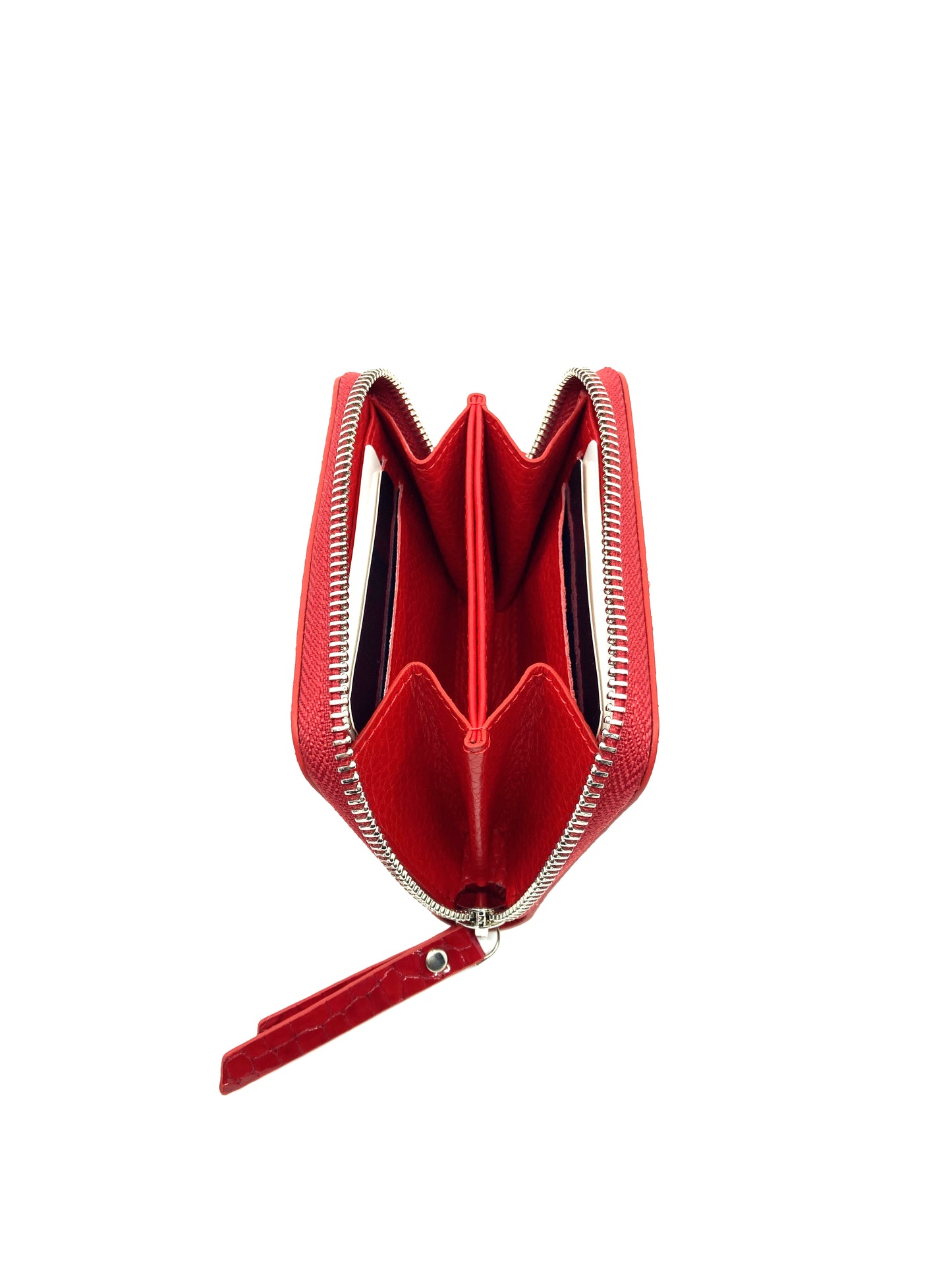 A Class Red Leather Small Wallet - 262 091 10