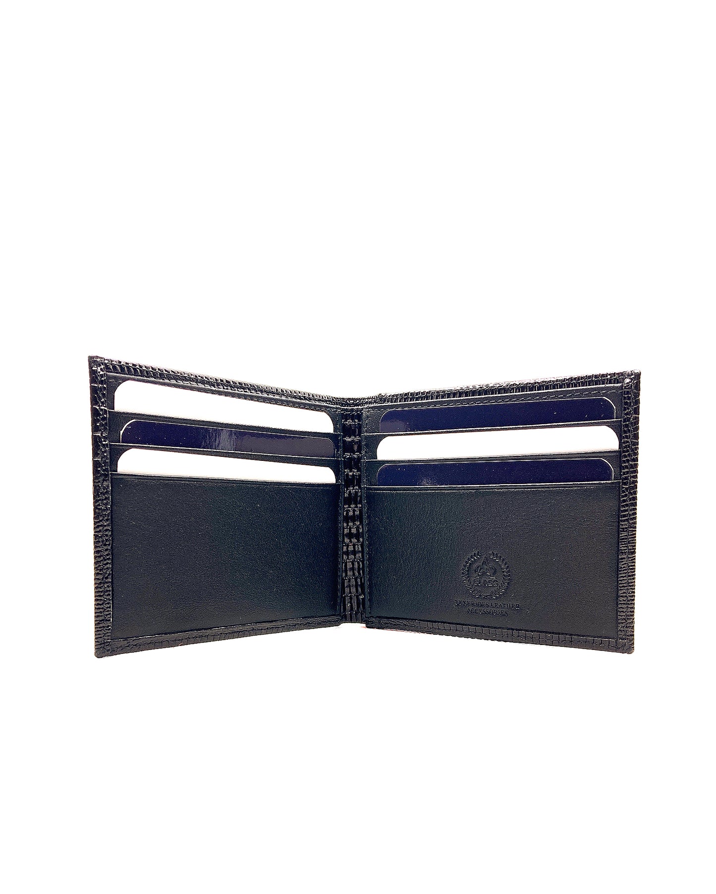 A Class Leather Lizard Black  Thin Man Wallet - 136 041 01