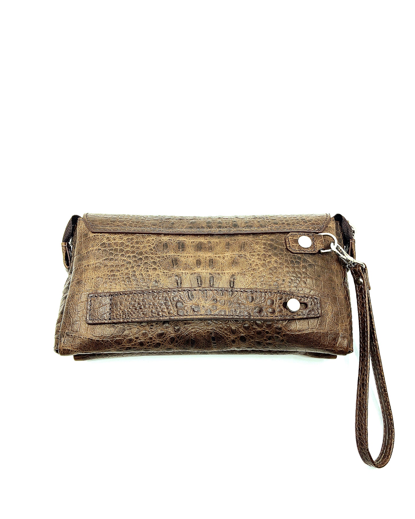 A Class Leather Croco Brown Handbag - 103 067 02