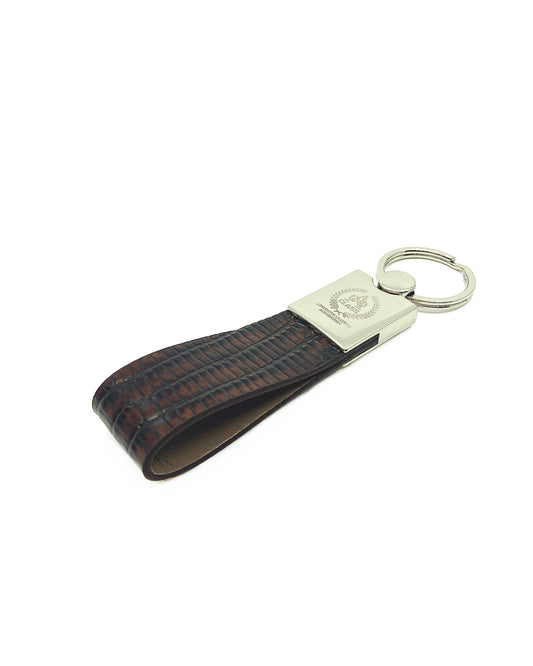 A Class Leather Key Chain Lizard Brown - 110 041 02