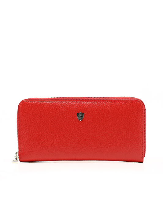 A Class Red Leather Wallet - 197 46B 10