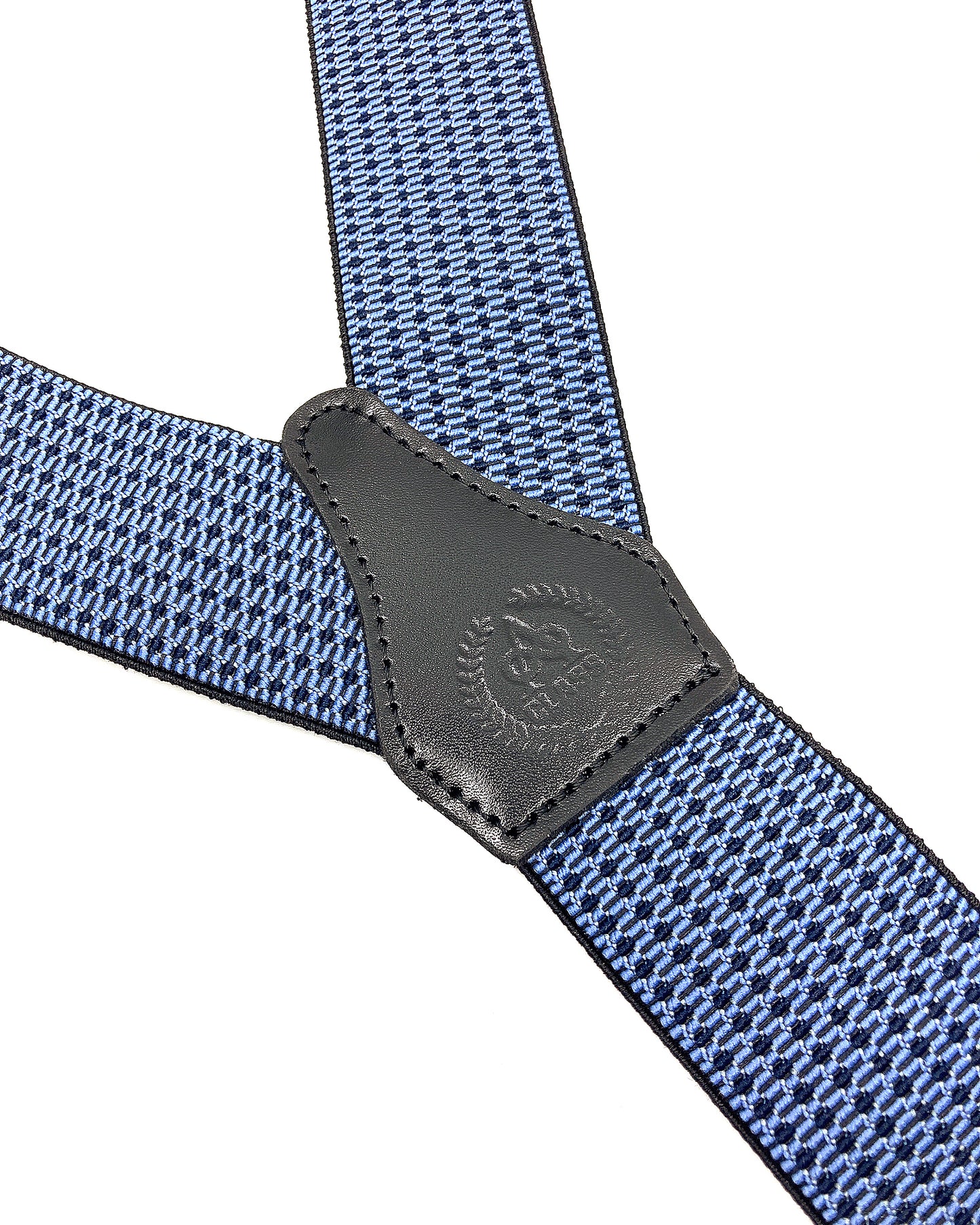 A Class Blue-Black Patterned Suspenders - 122 SSP 01