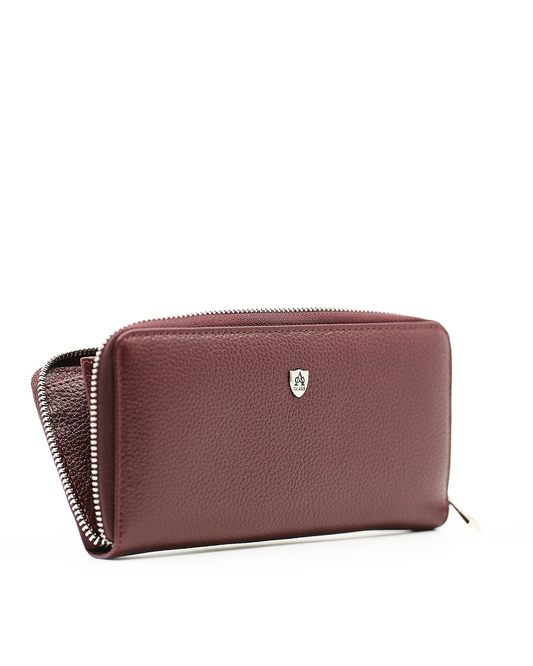 A Class Burgundy Leather Wallet - 197 46B 03
