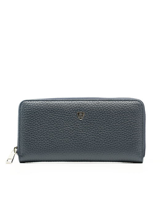 A Class Navy Leather Wallet - 197 46B 08
