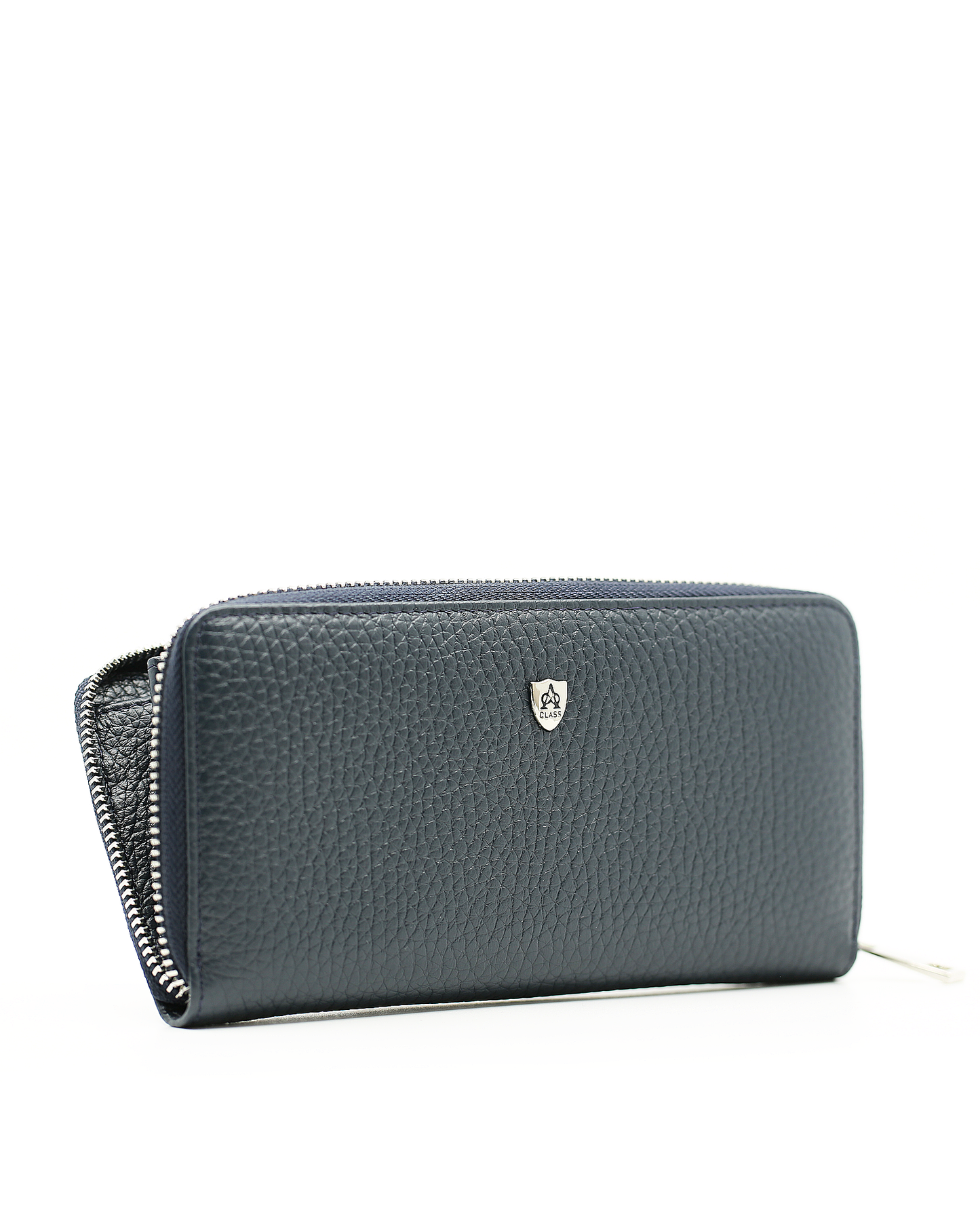 A Class Navy Leather Wallet - 197 46B 08