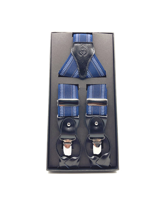A Class Blue Suspenders - 122 SSP 01